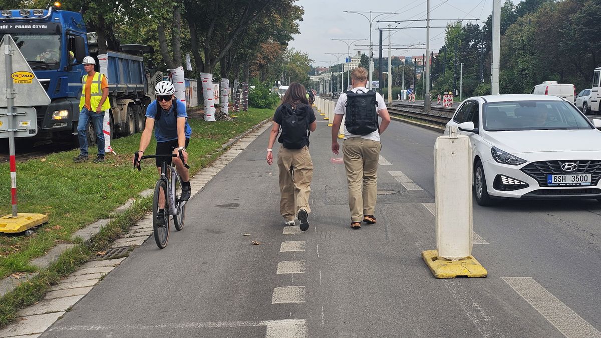 Modřanská se zúží na jeden pruh v místě, kde v Praze už teď vznikají zácpy